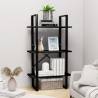 Storage Shelf Black 60x30x105 cm Engineered Wood Colour black Quantity in Package 1 Height 105 cm Material engineered wood 