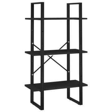 Storage Shelf Black 60x30x105 cm - Durable & Versatile