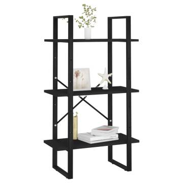 Storage Shelf Black 60x30x105 cm - Durable & Versatile