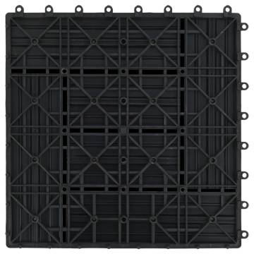 22 pcs WPC Decking Tiles 30x30 cm - Durable Black Tiles