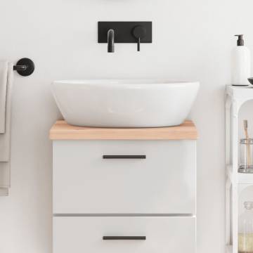 Solid Wood Bathroom Countertop - 40x40 cm | Hipomarket