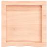 Solid Wood Bathroom Countertop - 40x40 cm | Hipomarket