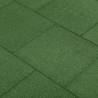 Fall Protection Tiles 6 pcs Rubber 50x50x3 cm Green Colour green Number of 6 