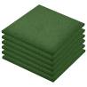 Fall Protection Rubber Tiles 6 pcs - Green 50x50x3 cm