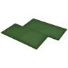 Fall Protection Rubber Tiles 6 pcs - Green 50x50x3 cm