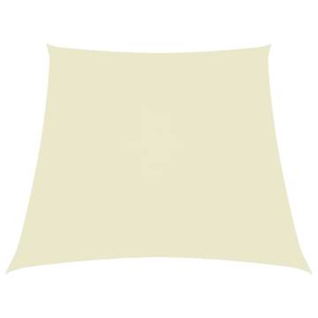 Sunshade Sail Oxford Fabric Trapezium 4/5x4 m Cream - HipoMarket