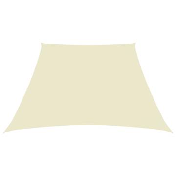 Sunshade Sail Oxford Fabric Trapezium 4/5x4 m Cream - HipoMarket