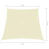 Sunshade Sail Oxford Fabric Trapezium 4/5x4 m Cream - HipoMarket