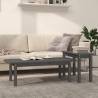 2 Piece Coffee Table Set Grey Solid Wood Pine Colour grey Quantity in Package 1 