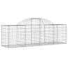 Arched Gabion Basket 200x50x60/80 cm Galvanised Iron