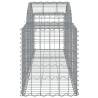 Arched Gabion Basket 200x50x60/80 cm Galvanised Iron