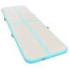 Inflatable Gymnastics Mat with Pump - 600x100x10 cm Green