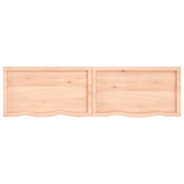 Untreated Solid Oak Wall Shelf | Rustic & Versatile Storage