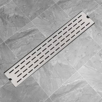 Stylish Linear Shower Drain 630x140 mm | Stainless Steel