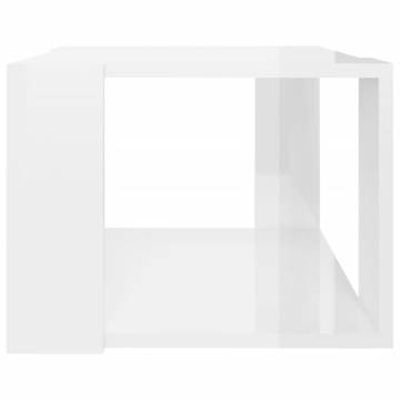 Stylish High Gloss White Coffee Table - Modern Design