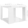 Stylish High Gloss White Coffee Table - Modern Design