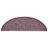 Carpet Stair Treads 15 pcs - Purple 65x21x4 cm | Hipomarket