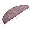 Carpet Stair Treads 15 pcs - Purple 65x21x4 cm | Hipomarket