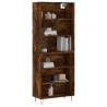 Stylish Highboard in Smoked Oak | Engineered Wood Storage Unit