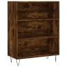 Stylish Highboard in Smoked Oak | Engineered Wood Storage Unit