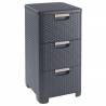 Curver Drawer Cabinet 3x14L Anthracite - Stylish Storage Solution