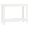 Work Bench White 110x50x80 cm | Solid Wood Pine at HipoMarket