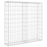 Gabion Wall with Covers - Galvanised Steel 80x20x100 cm