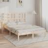 Solid Wood King Size Bed Frame 150x200 cm - Stylish & Sturdy