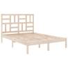 Solid Wood King Size Bed Frame 150x200 cm - Stylish & Sturdy