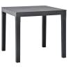 Garden Table Anthracite 78x78x72 cm Plastic Colour anthracite Quantity in Package 1 