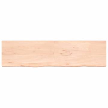 Solid Oak Table Top 200x50 cm - Untreated & Versatile