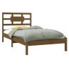 Honey Brown Solid Wood Bed Frame 100x200 cm - Hipomarket