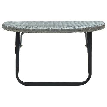 Stylish Grey Balcony Table 60x60 cm - Foldable & Durable