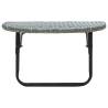 Stylish Grey Balcony Table 60x60 cm - Foldable & Durable