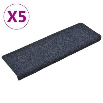 Stair Mats 5 pcs - Non-Slip, Comfortable & Washable in Anthracite