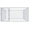 Outdoor Dog Kennel Galvanised Steel 2x2x1 m | HipoMarket