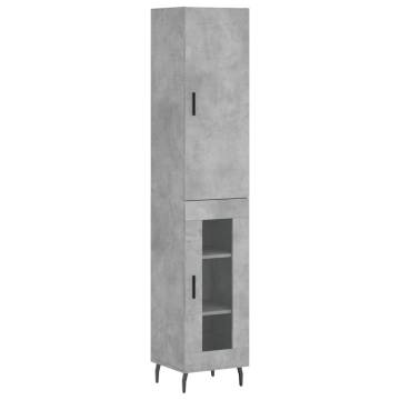 Highboard Concrete Grey - Stylish Storage Solution | HipoMarket