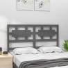 Grey Bed Headboard 125.5x4x100 cm Solid Wood Pine | Hipo Market