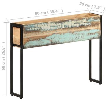 Elegant Reclaimed Wood Planter 90x20x68 cm | Hipomarket UK