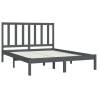 Grey Solid Wood Pine Bed Frame 120x200 cm | HipoMarket