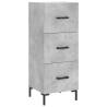 Stylish Highboard in Concrete Grey - 34.5x34x180 cm