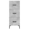 Stylish Highboard in Concrete Grey - 34.5x34x180 cm