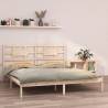 Bed Frame Solid Wood 200x200 cm Colour natural Size 200 x 200 cm 