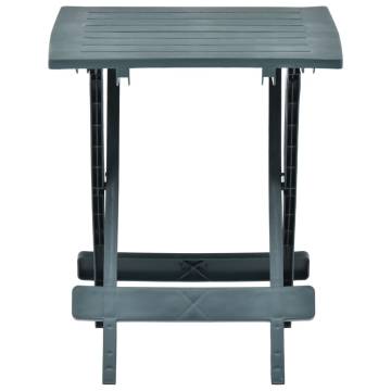 Folding Garden Table Green - 45x43x50 cm Plastic | HipoMarket