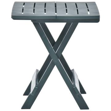 Folding Garden Table Green - 45x43x50 cm Plastic | HipoMarket