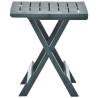 Folding Garden Table Green - 45x43x50 cm Plastic | HipoMarket