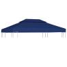 2-Tier Gazebo Top Cover 310 g/m² 4x3 m Blue Colour blue Size 3 x 4 m Quantity in Package 1 