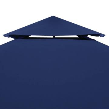 2-Tier Gazebo Top Cover 310 g/m² - 4x3 m Blue | HipoMarket