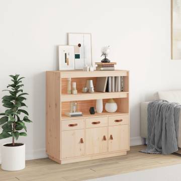 Highboard 100x40x108.5 cm Solid Wood Pine - Hipo Market