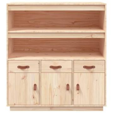 Highboard 100x40x108.5 cm Solid Wood Pine - Hipo Market